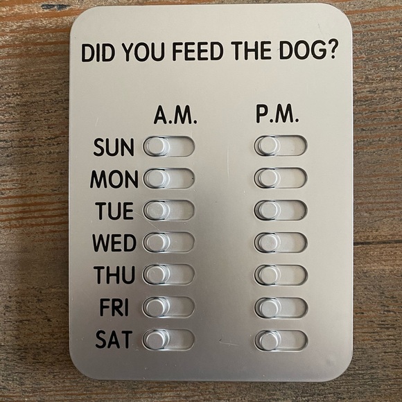Other - Did you feed the dog? Sign